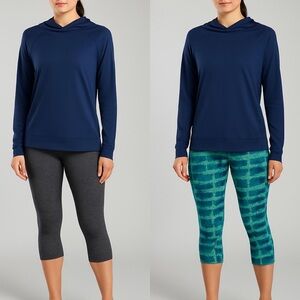 Athletic Essential Cropped Legging Duo M Nike & Workout Pant Athleisure Casual